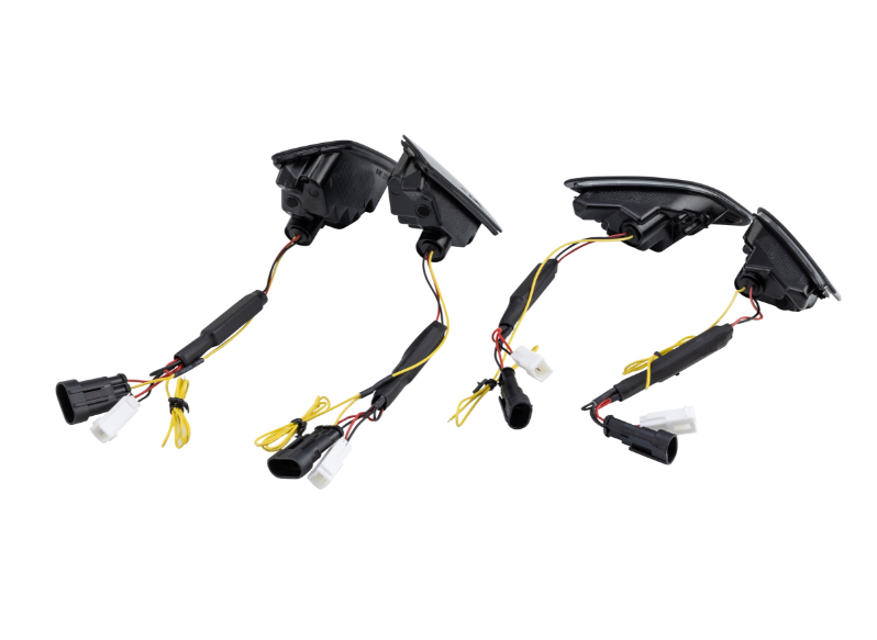 Knipperlichtset ZELIONI voor & achter voor Vespa GTS/GTS Super/GTV 125-300cc, getint