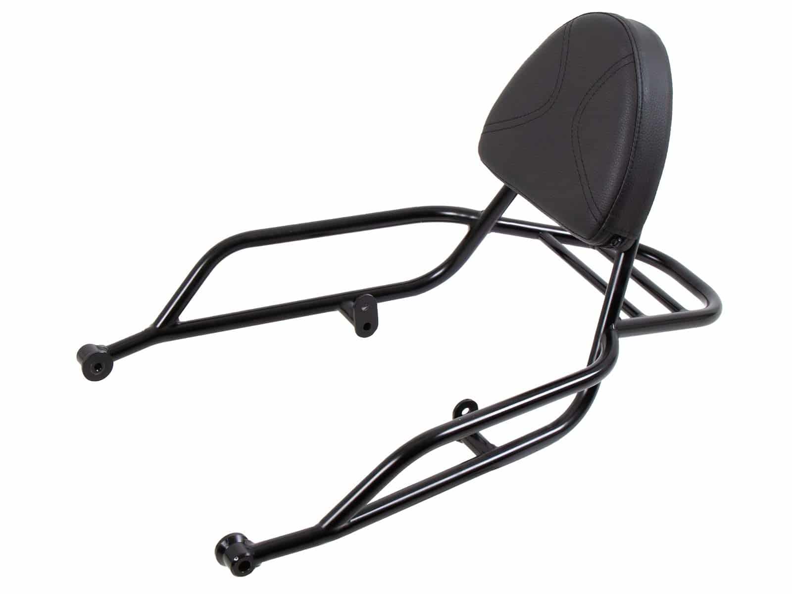 Sissybar met bagagerek zwart voor Moto Guzzi V7 850 Special/Stone/Centenario (21-)