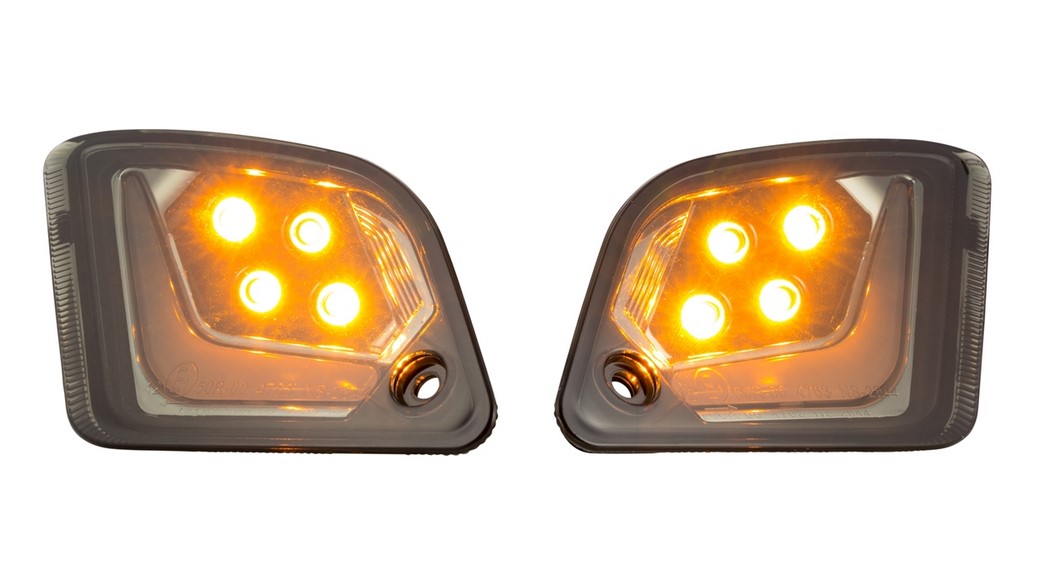 Richtingaanwijzerset voor & achter voor Vespa GTS/GTS Super/GTV/GT 60/GT/GT L ('03-'13), getint