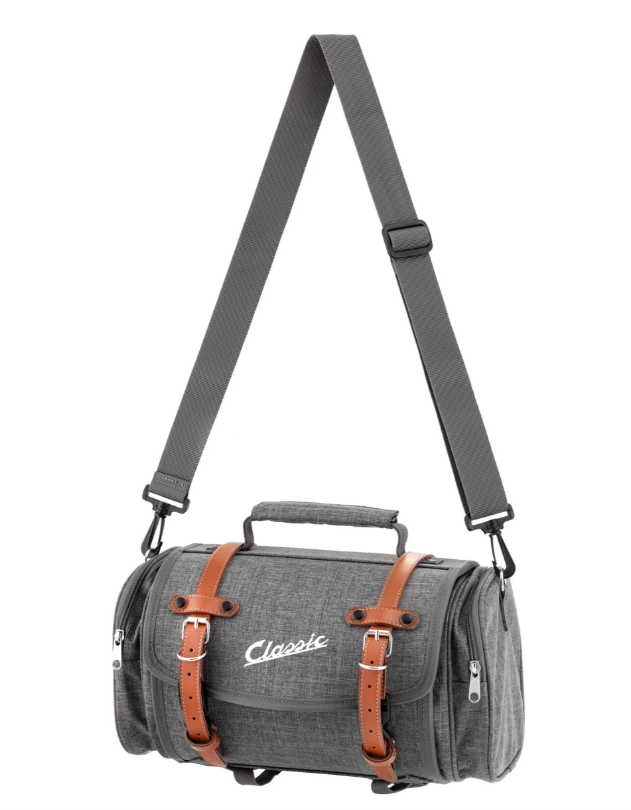 Classic" tas klein voor Vespa, nylon, grijs