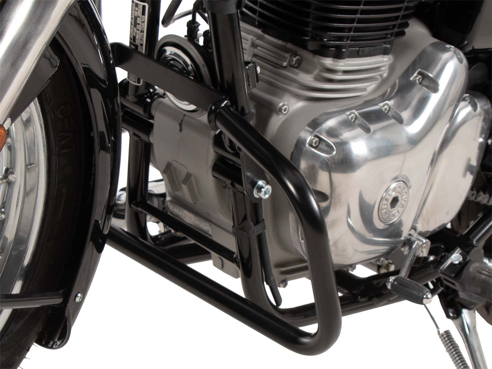 Motorbeschermer zwart voor Royal Enfield Bullet 350 (24-) Hepco & Becker