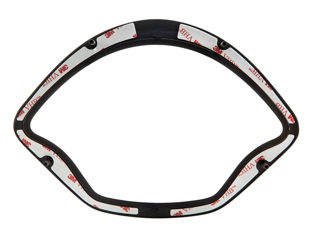 Decoratieve ring snelheidsmeter voor Vespa GTS/GTS Super 125-300cc ('14-), mat zwart