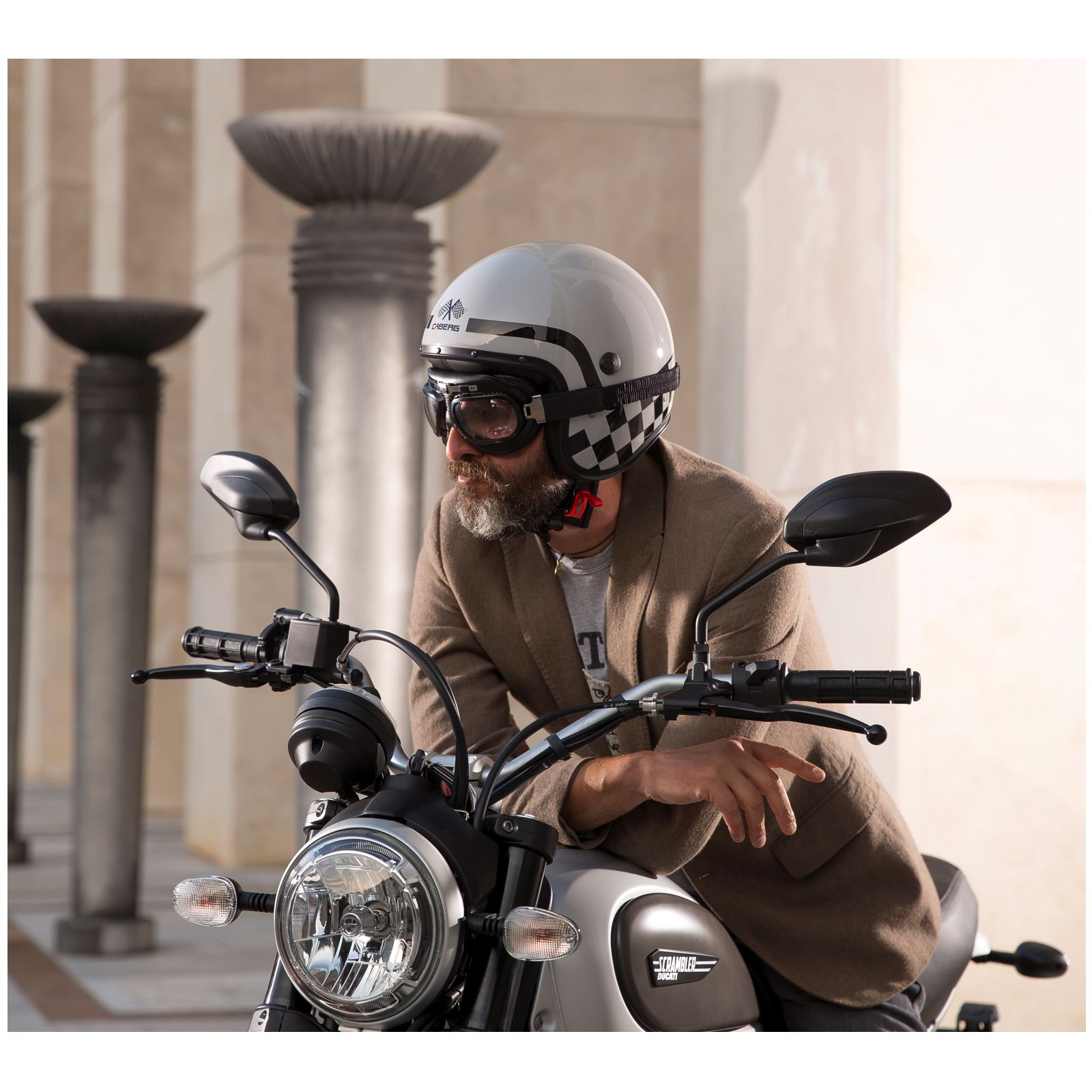 Caberg Helm Freeride Formula, lichtgrijs/zwart