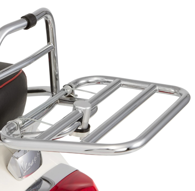 Bagagedragerklem voor Vespa, aluminium, zilver