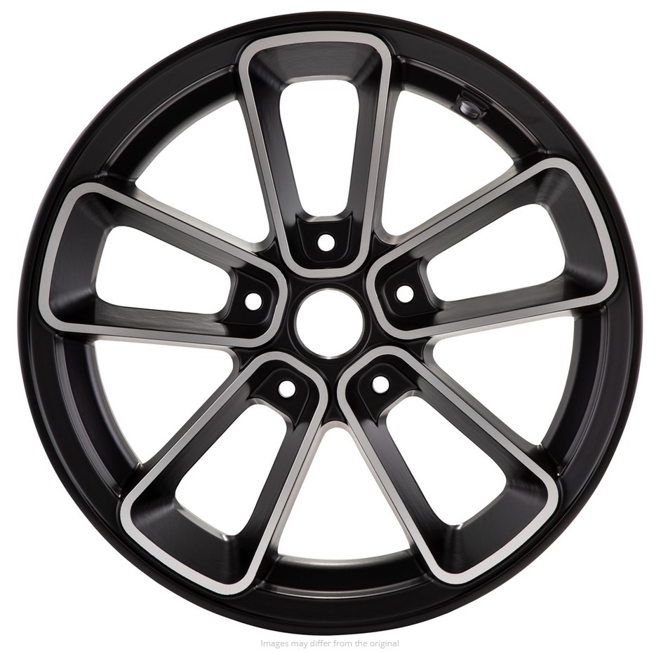 Velg voor/achter 12" voor Vespa GTS/GTS Super/GTV/GT 125-300cc, zwart met zilveren velg