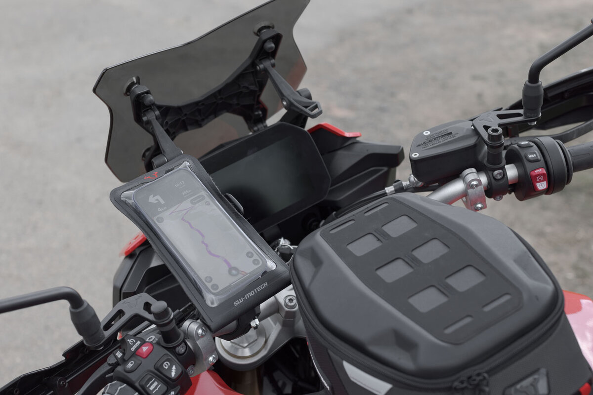 Navigatiebevestigingsset T-Lock met smartphone drybag voor Aprilia RSV 4 Tuono 1100 (21-) - SW Motech-Copy