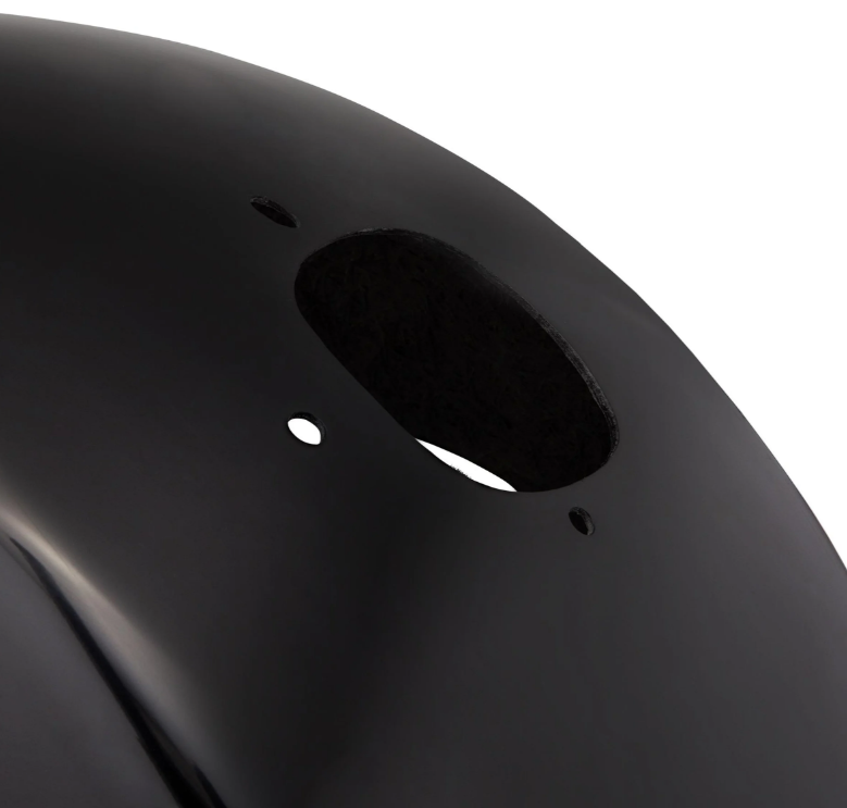 Spatbord EVO II voor Vespa PX 80-200ccm, GFK, klein, zwart