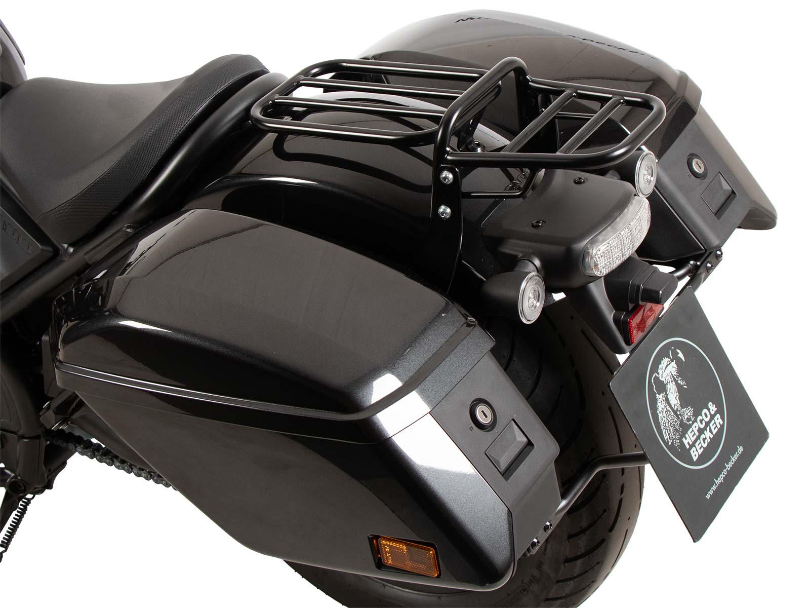 Buisvormig bagagerek zwart voor Honda CMX 1100 Rebel /DCT /SE (25-) Hepco & Becker