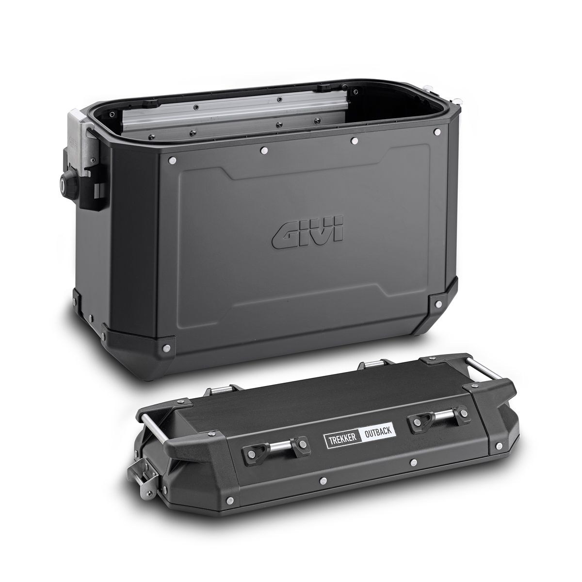 Givi aluminium zijkofferset Trekker Outback 37L zwart Monokey