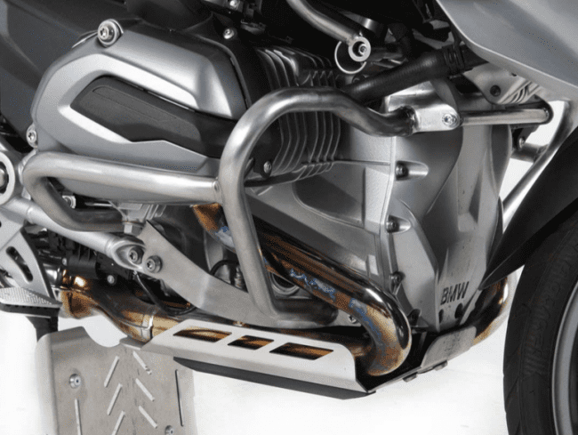 Motorbeschermer zilver voor BMW R 1200 GS LC (13-18) Hepco & Becker