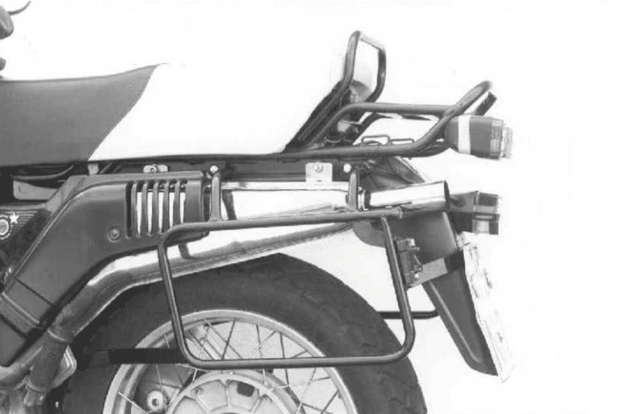 Zijkofferdrager vast zwart voor BMW R 80 GS (88-94)/R 100 GS (87-94) Hepco & Becker