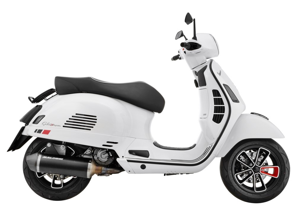 Bagagerek achteraan jaren '70 voor Vespa GTS/GTV/GT 125-300cc 4T LC, zwart