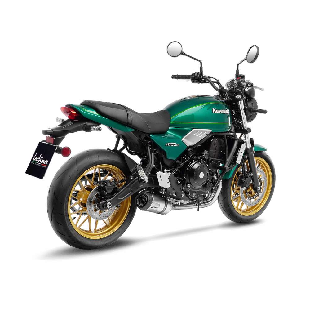 LeoVince compleet systeem LV One Evo voor Kawasaki Ninja /Versys /Z 650, zilver, E-approval