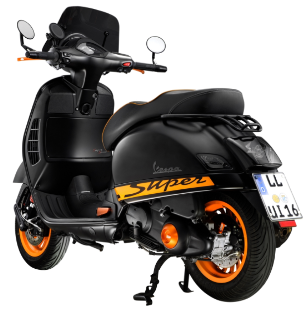 Deksel vario voor Vespa, mat oranje