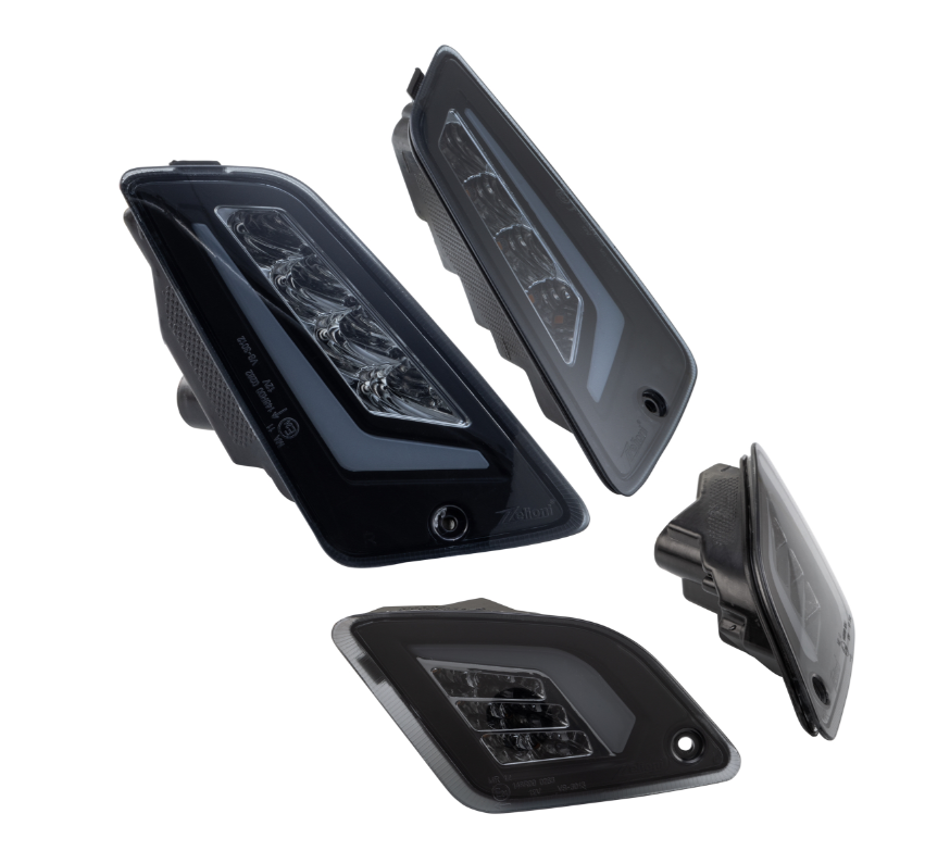 Knipperlichtset ZELIONI voor & achter voor Vespa GTS/GTS Super/GTV 125-300cc, getint