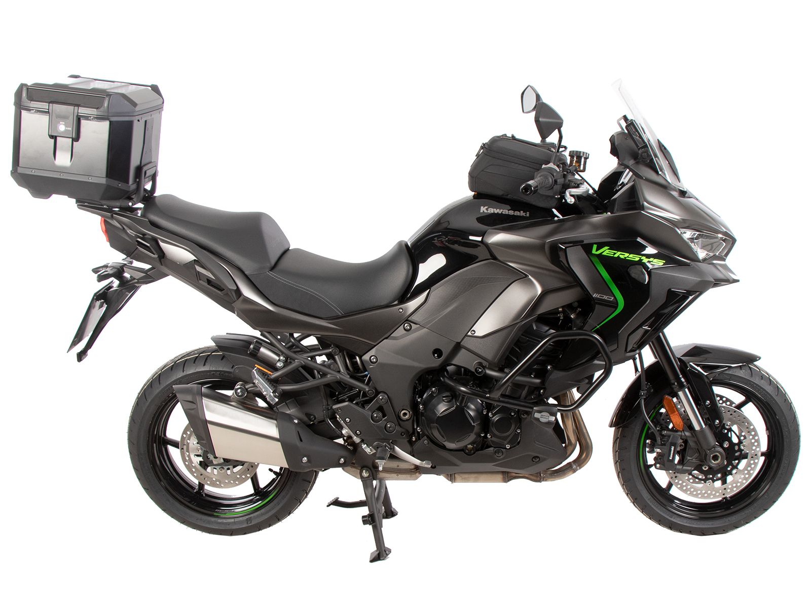Aluminium topkoffer zwart voor Kawasaki Versys 1100 /SE (25-) Hepco & Becker