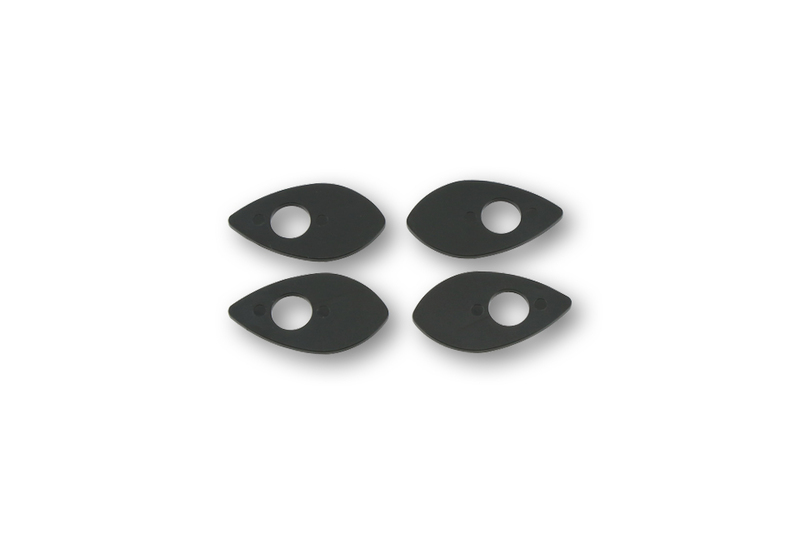HIGHSIDER smart montageplaten Indy Spacer Zwart Voor Diverse, Ducati, Honda