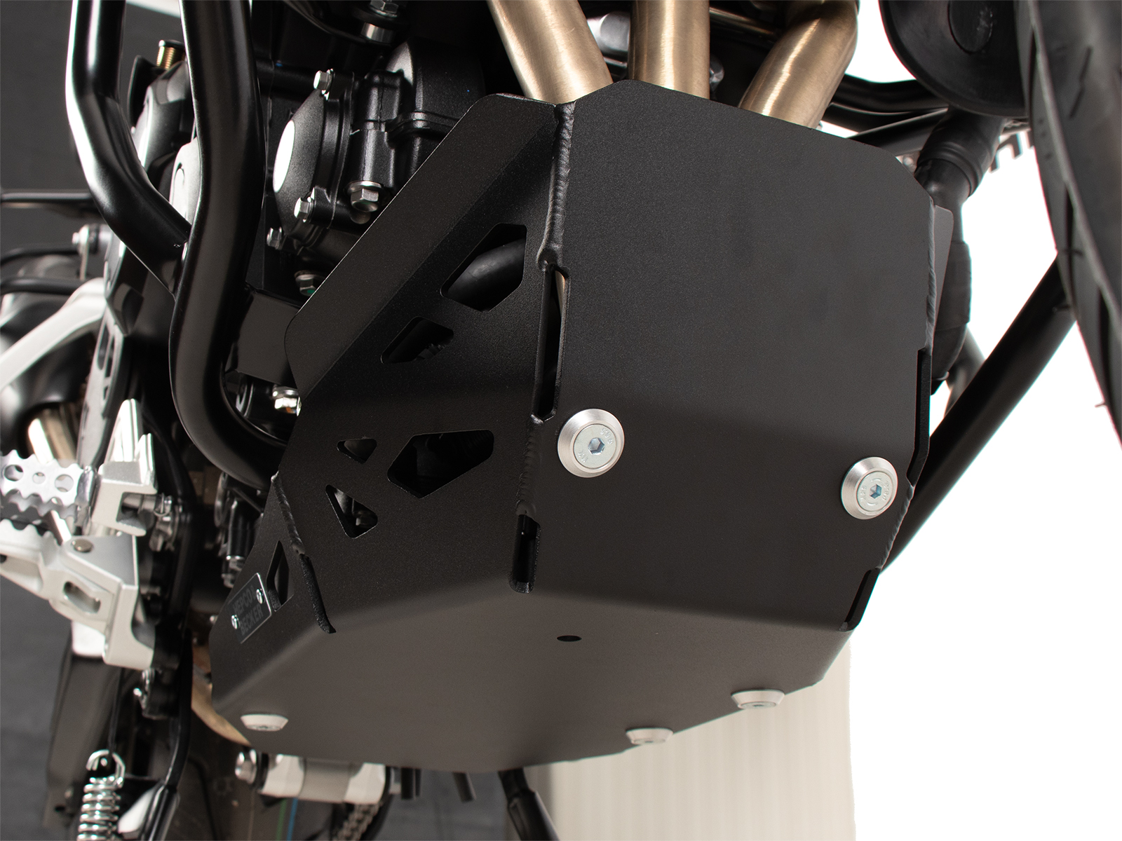 Motorbeschermplaat zwart voor Triumph Tiger 900 GT / Pro (24-) Hepco & Becker