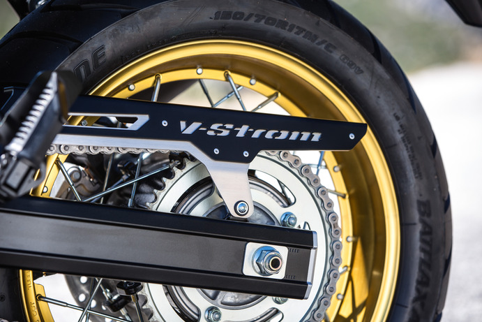 Aluminium kettingkast voor Suzuki V-Strom 650 BJ. 2017