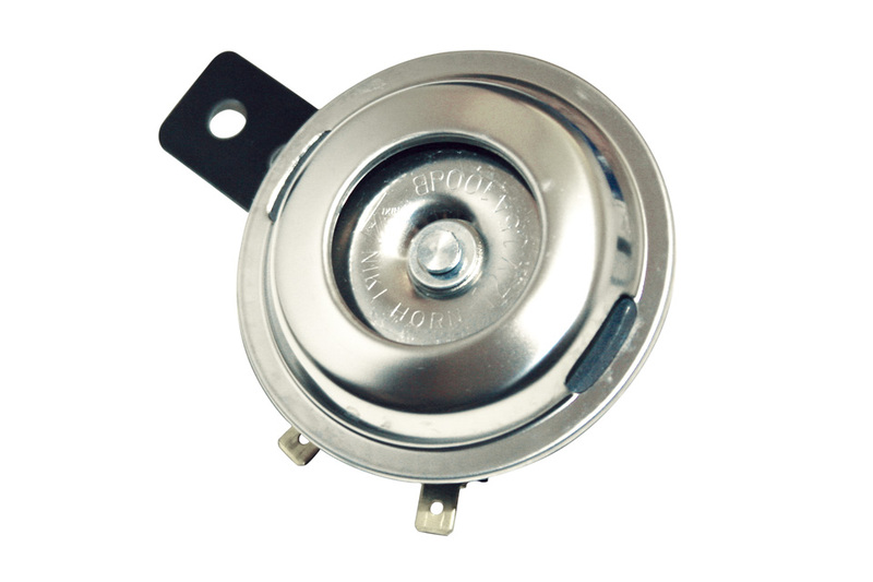 HIGHSIDER slimme hoorn roestvrij staal, 12V, 72 mm diameter, E-keurmerk