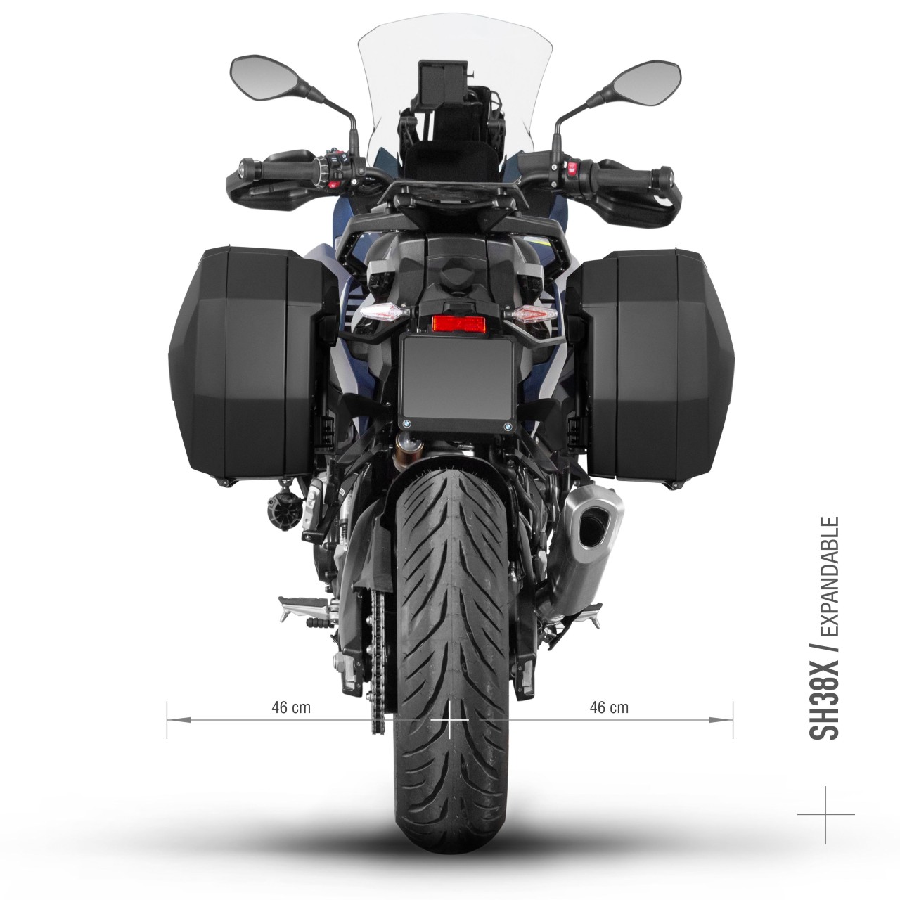 Shad zijkofferhouders 3P-systeem, zwart gelakt, voor BMW S 1000 XR (24-)