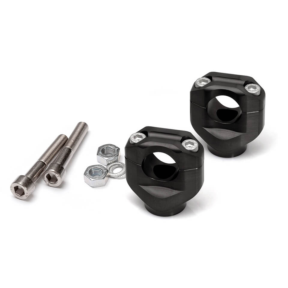 LSL Klemmbock-Kit 28,6 mm, für Yamaha XS650, SR500, schwarz