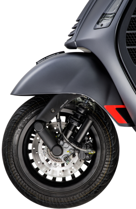 Voorschokdemper voor Vespa GTS/GTS Super/GTV/GT 60/GT/GT L 125-300cc, mat zwart