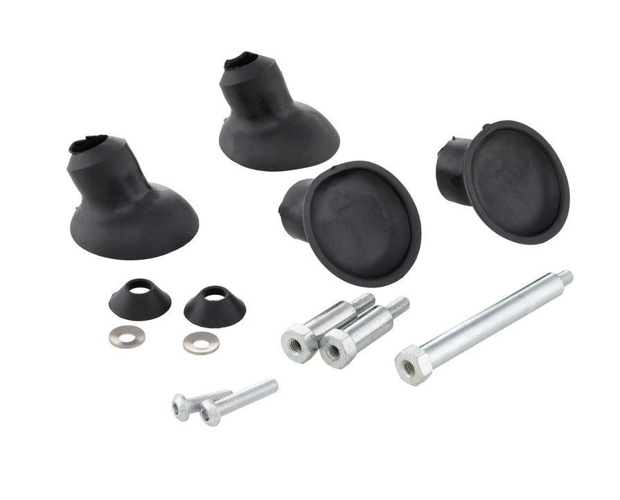 Bagagerek vooraan voor Vespa GTS /GTS Super HPE /GTV 125/300 ('19-), opvouwbaar, matzwart