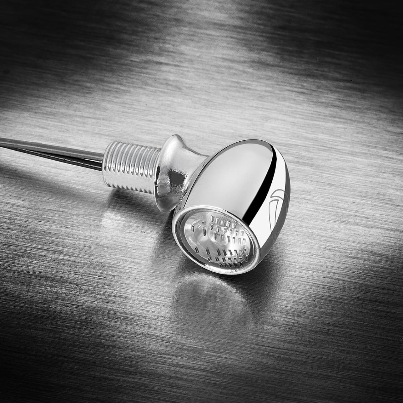 Kellermann knipperlicht, achterlicht en remlicht, Atto DF, staal, LED, HL/HR 12 V, glanzend chroom