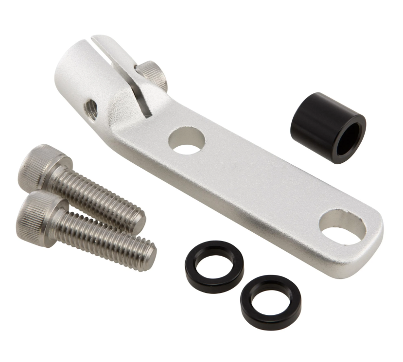 Standaardspiegel links of rechts voor Vespa PX 80-200ccm, aluminium mat