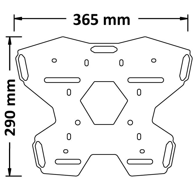 Bagagerek voor BMW F 900 XR (21-), staal, zwart