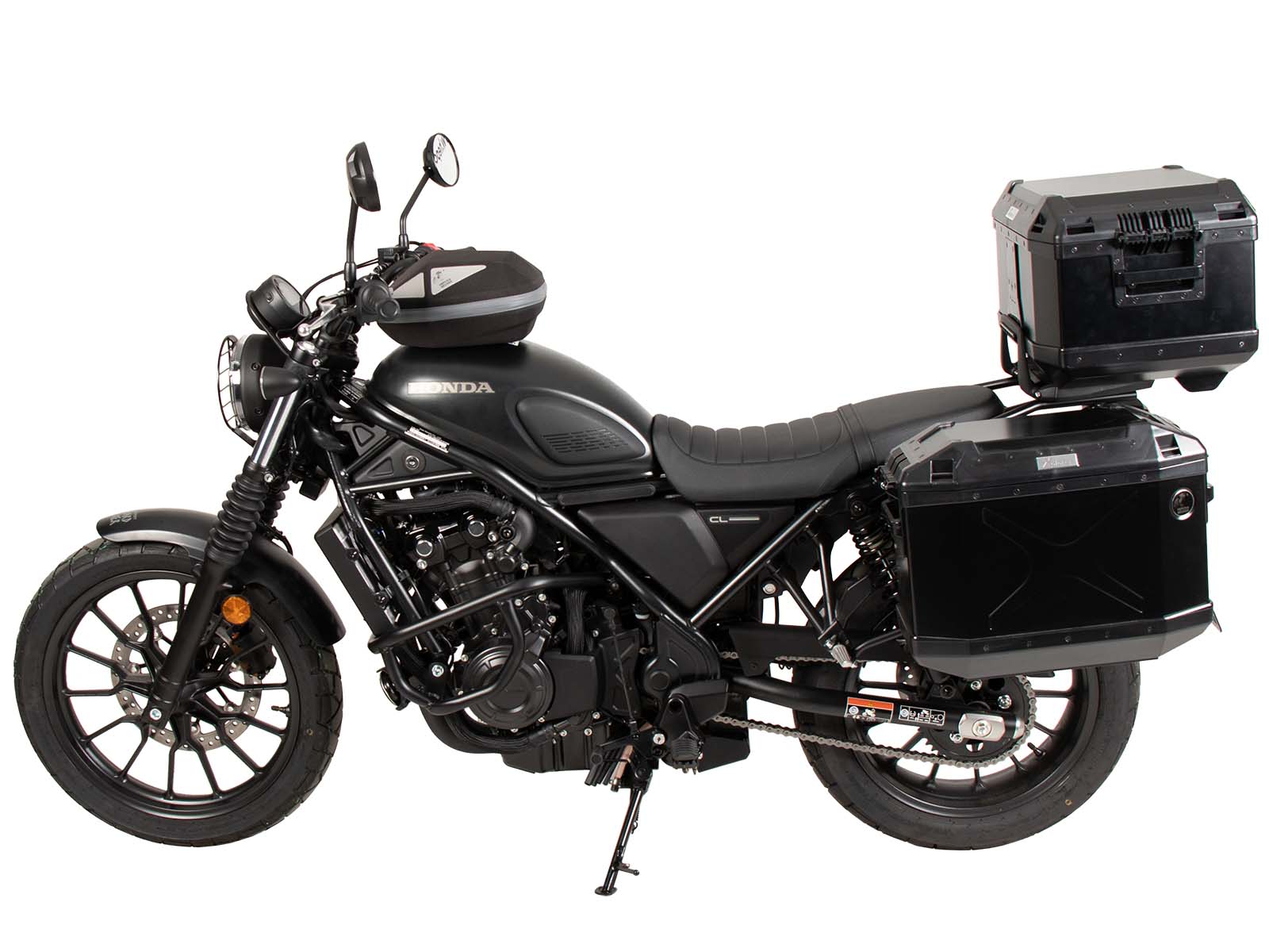 Alurack topkoffer zwart voor Honda CL 500 Scrambler (23-) Hepco & Becker
