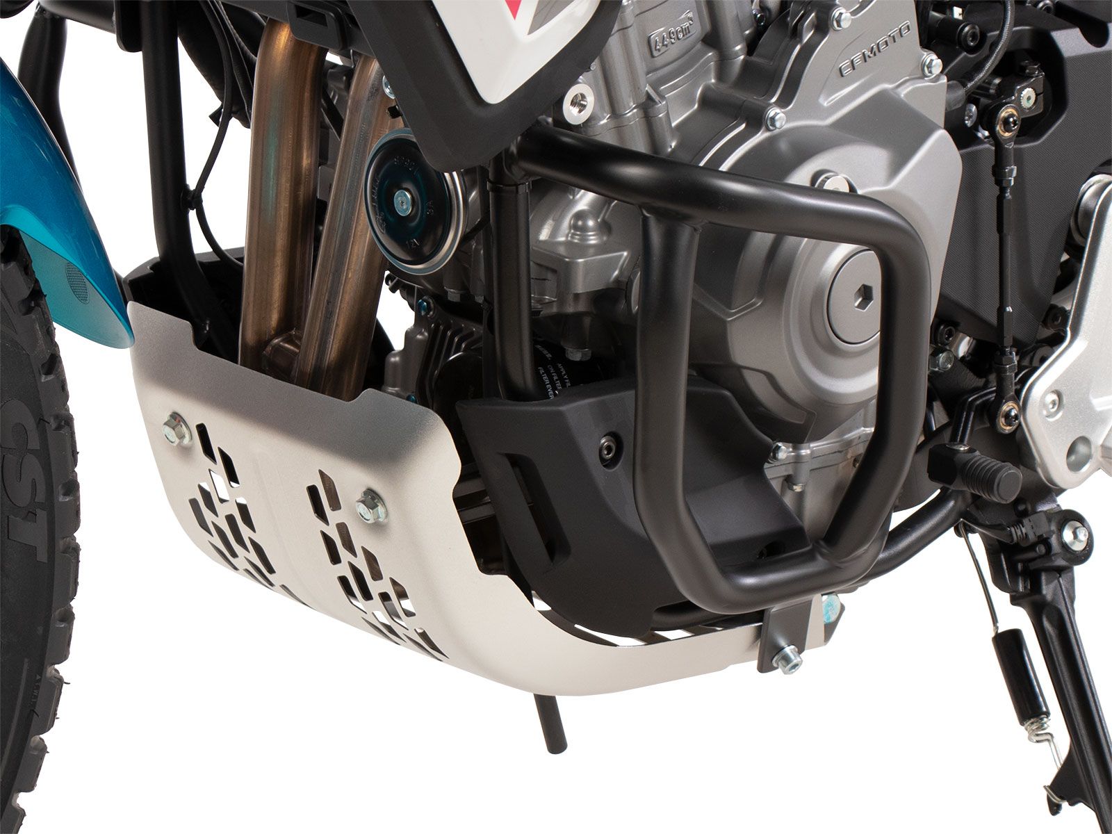 Motorbeschermer zwart voor CFMoto 450 MT (24-) Hepco & Becker