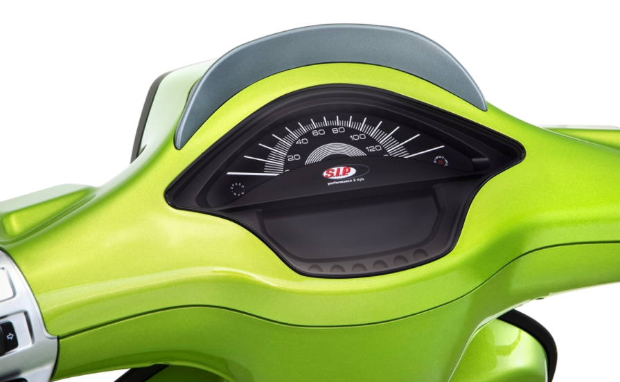 Toerenteller/Tacho voor Vespa Primavera/Sprint 50-150cc 2T/4T AC, zwart