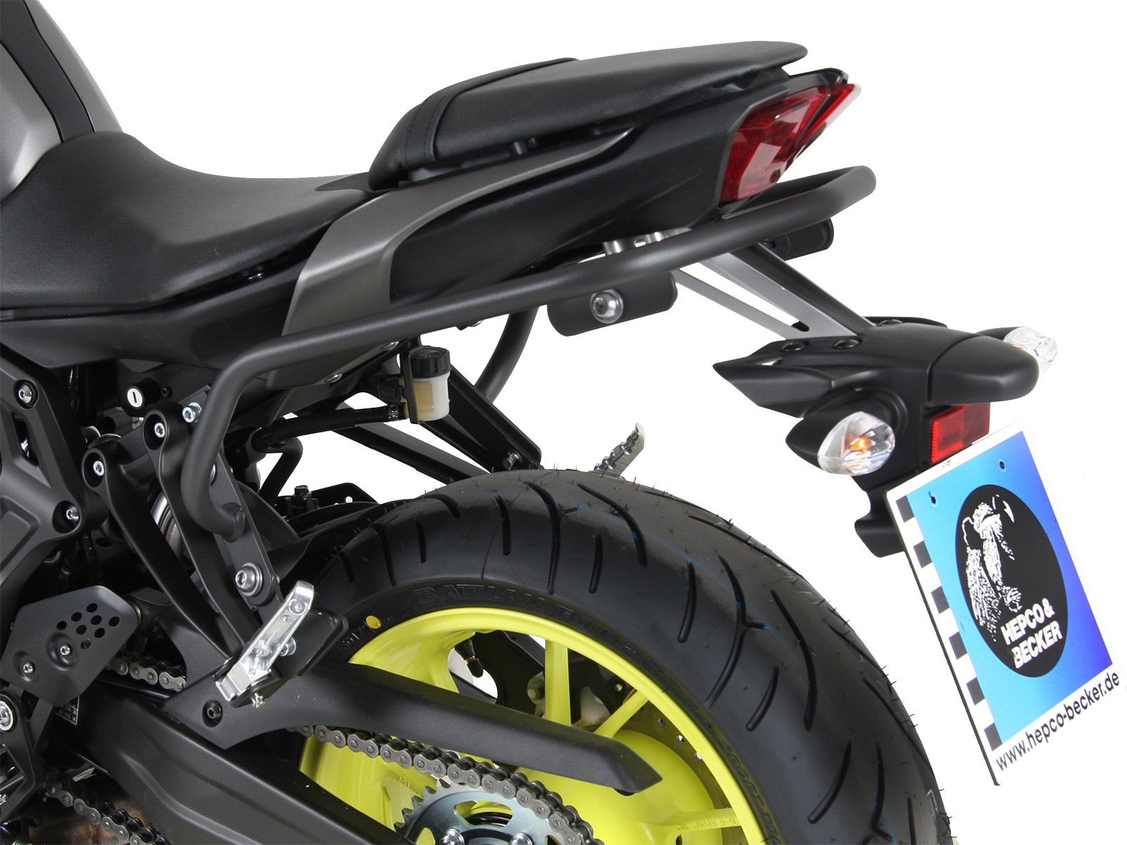 Achterscherm Lock it antraciet voor Yamaha MT-07 (Bj.18-) Hepco & Becker