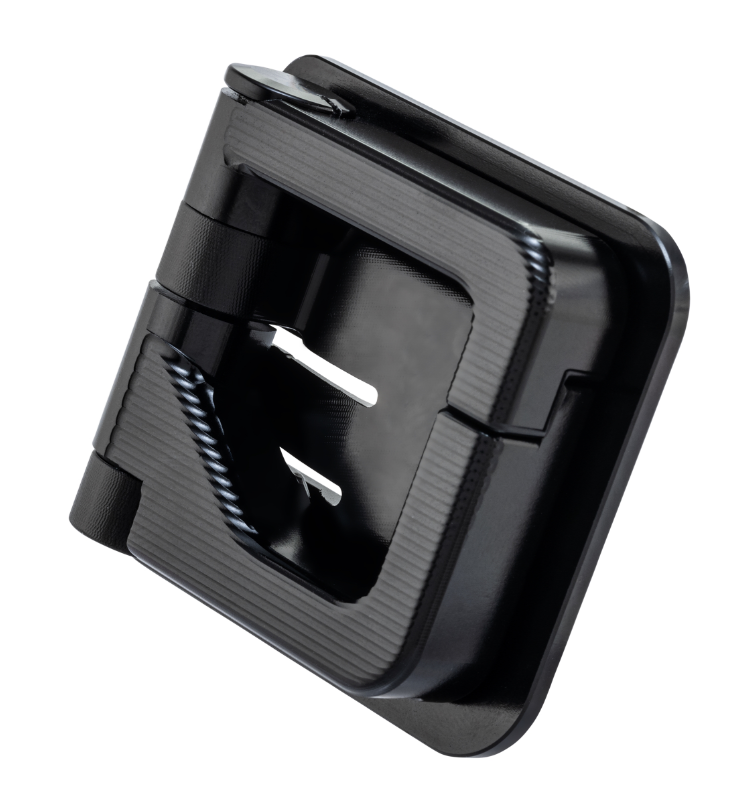 Bagagehaak voor Vespa GTS/GTS Super 125/300cc (`22-), aluminium, zwart geanodiseerd