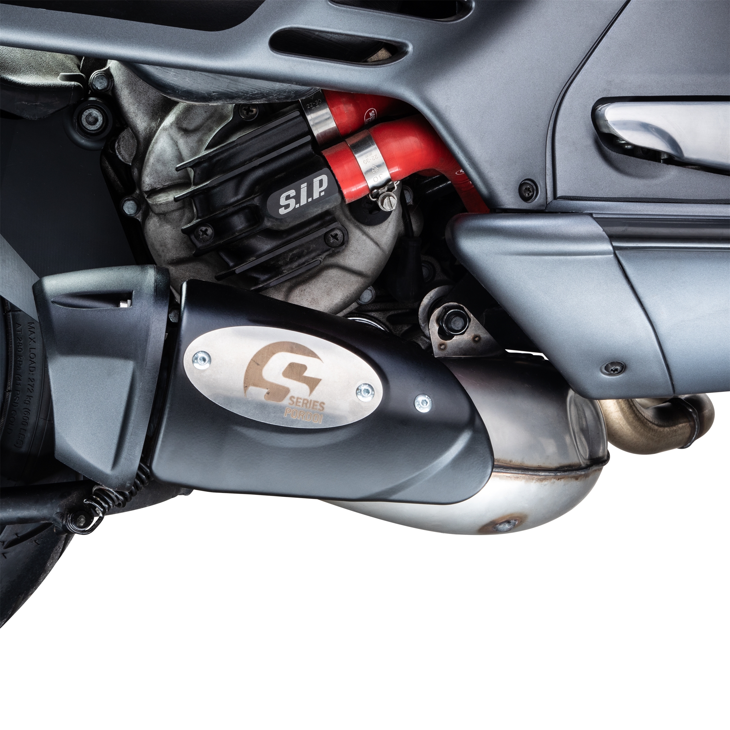 Racing uitlaat voor Vespa GTS/GTS Super/GTV/GT 60 125-300cc d.w.z., 4T, LC, roestvrij staal
