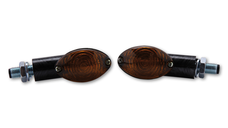 HIGHSIDER Smart Cateye lampen Mini richtingaanwijzerbehuizing zwart / lens smoke grijs (paar), voor & achter