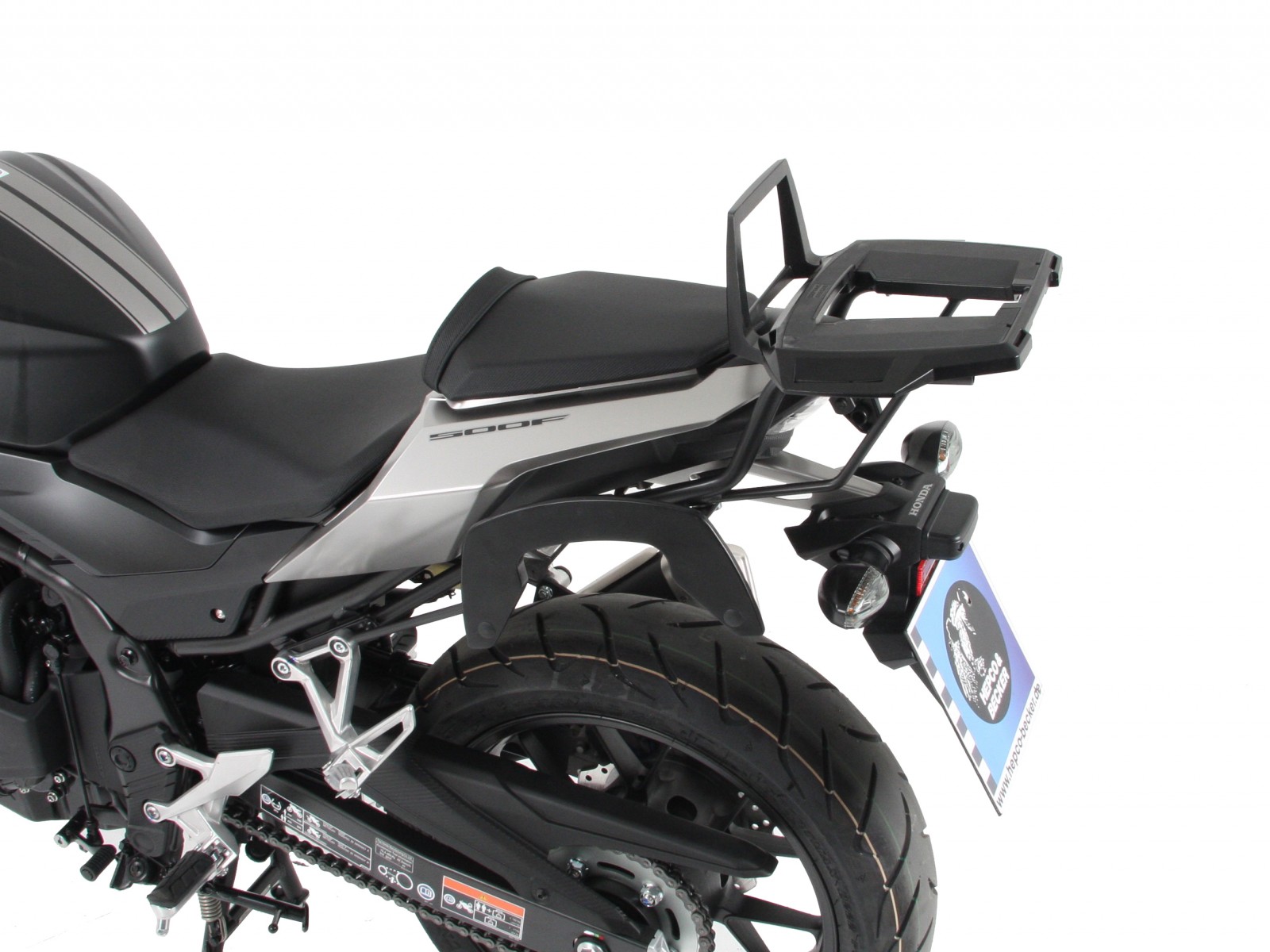 Alurack topkofferdrager antraciet voor Honda CB 500 F (16-18) Hepco & Becker