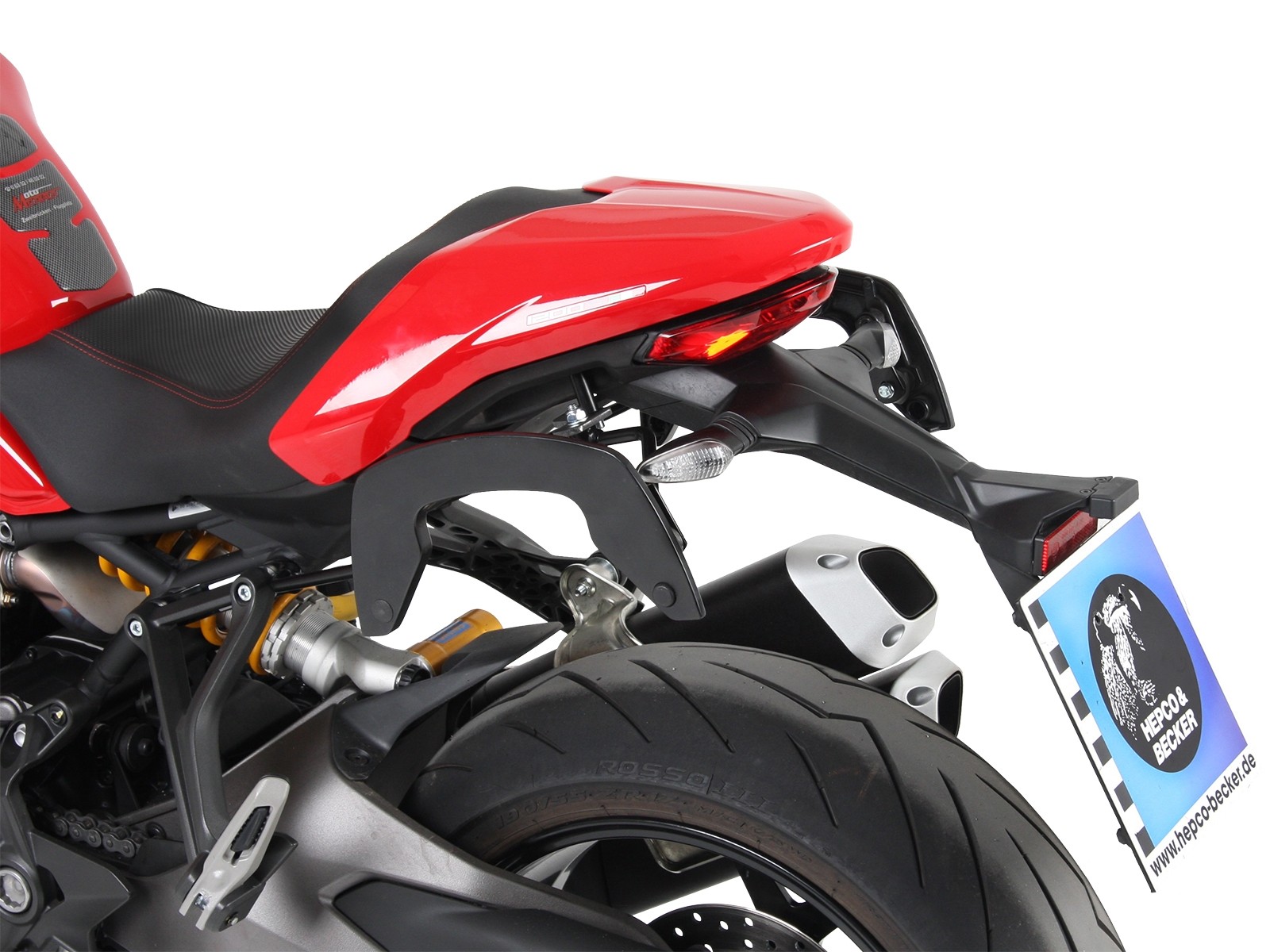C-Bow zijdrager zwart voor Ducati Monster 1200 S (2017-)