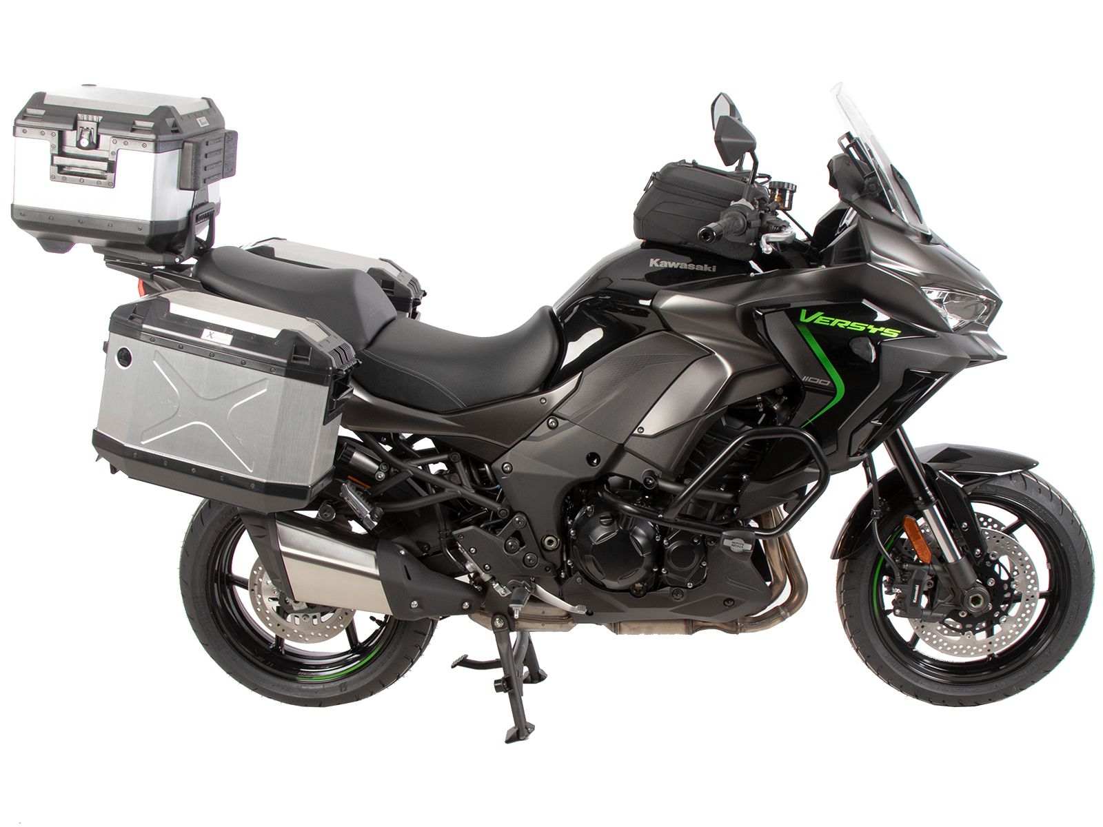Aluminium topkoffer zwart voor Kawasaki Versys 1100 /SE (25-) Hepco & Becker