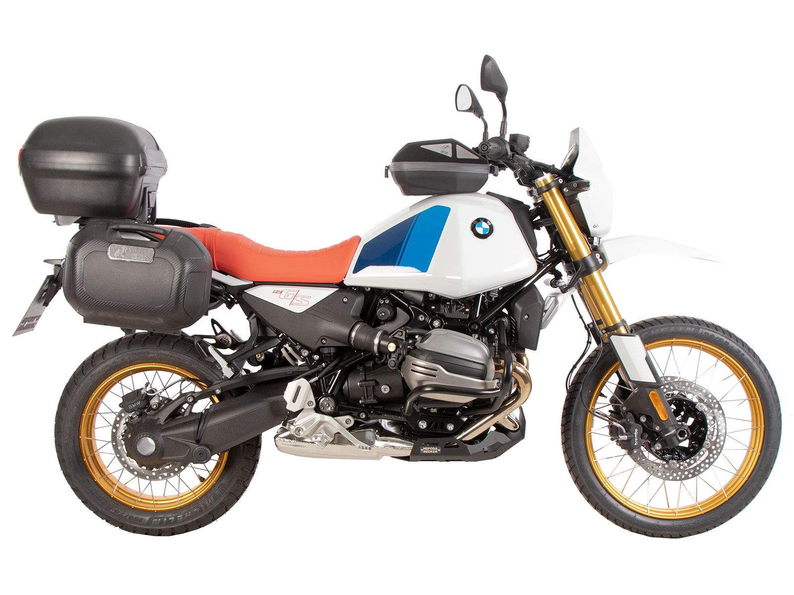 Alurack topkofferdrager zwart voor BMW R 1250 RS (19-) Hepco & Becker