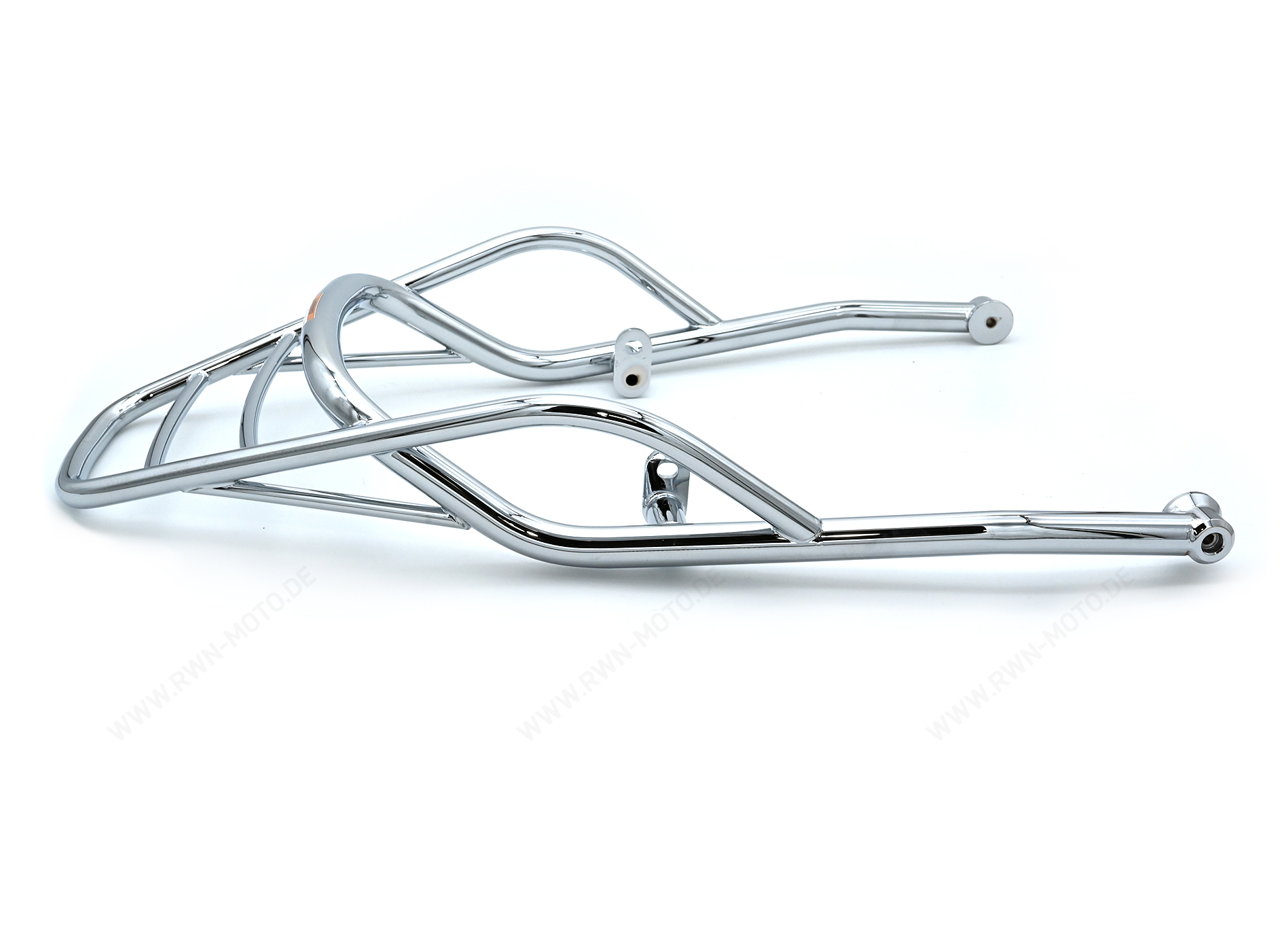 Bagagerek achteraan, chroom, stijf voor Moto Guzzi V7 850 2021-