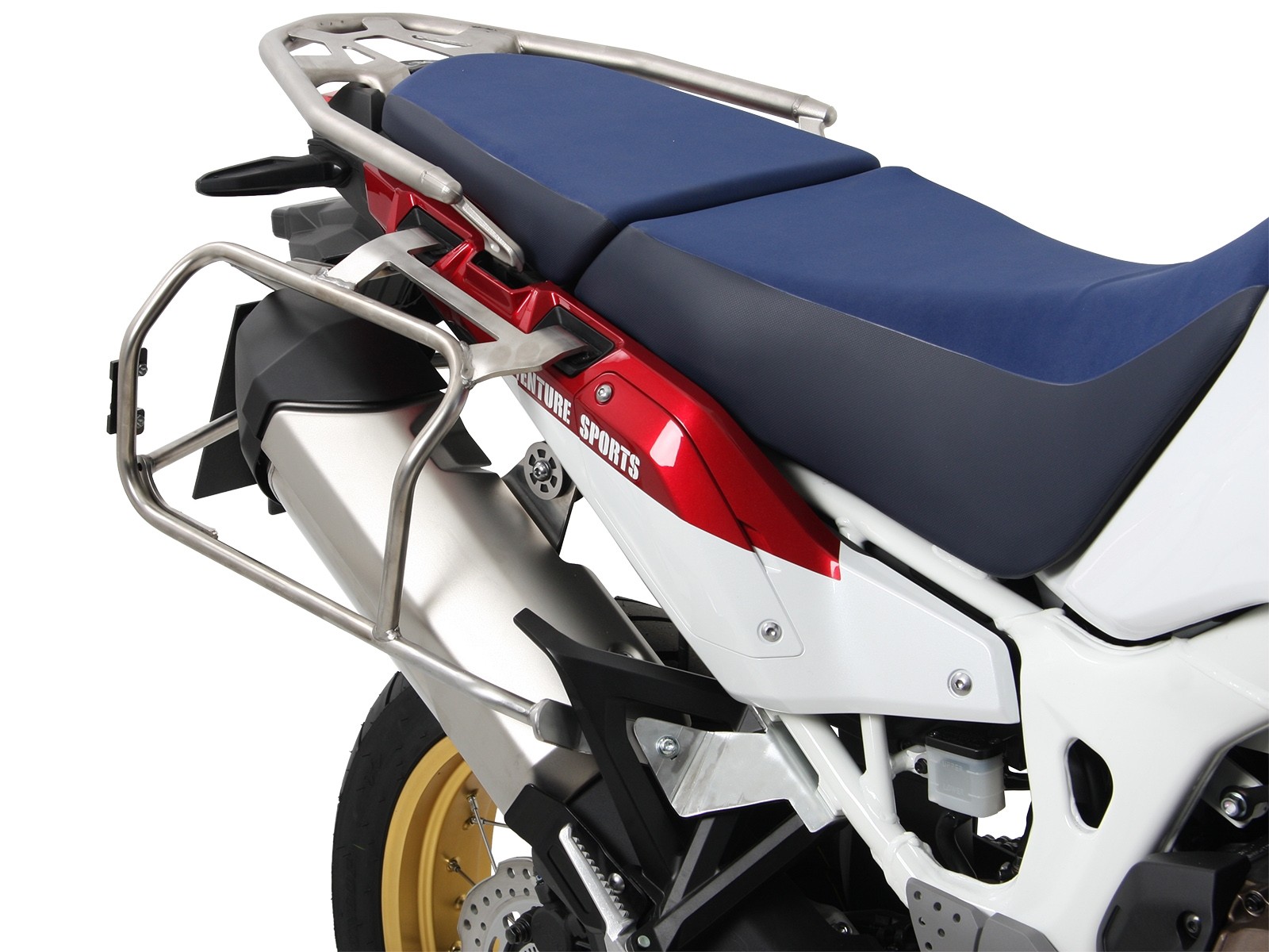 Xplorer uitsnijdkofferset zilver + uitsnijddrager zilver voor Honda CRF1000 Africa Twin (18-19)