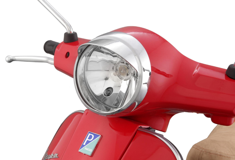 Lampring met lampenkap voor Vespa LX 50-150ccm, chroom
