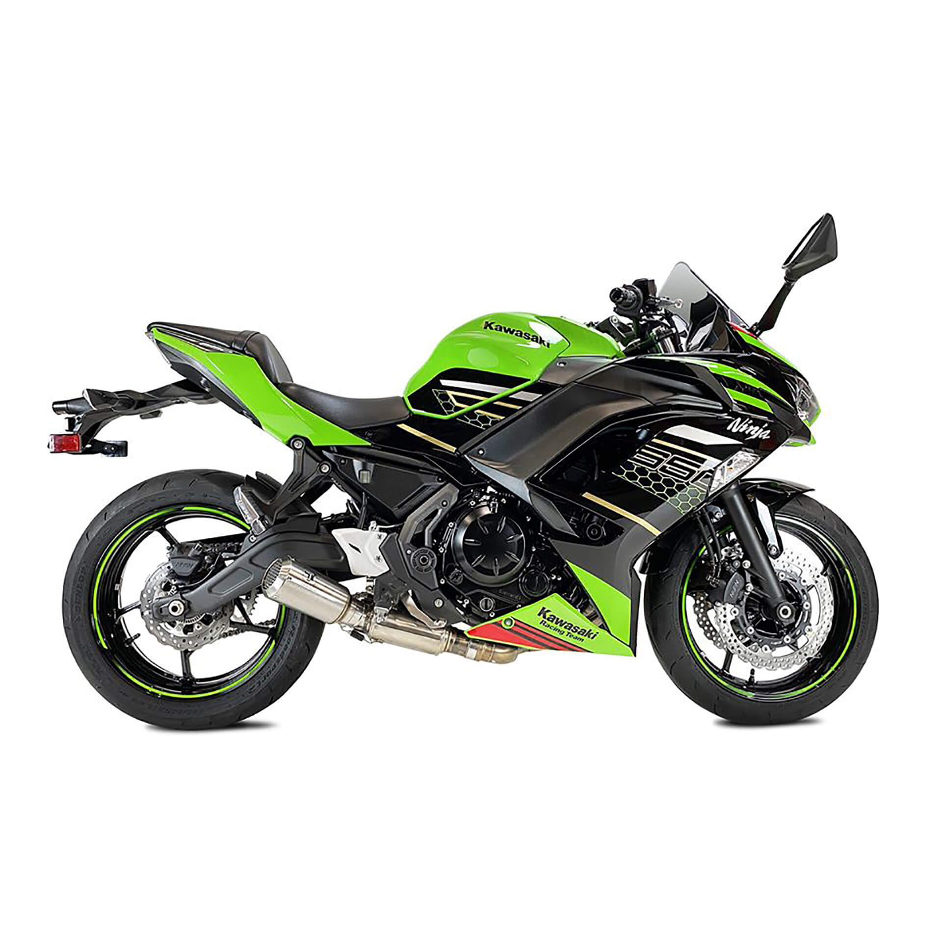 IXRACE MK2 compleet systeem Kawasaki Z 650 /650 Ninja, Versys 650 (2020), roestvrij staal, E-keur, Euro4