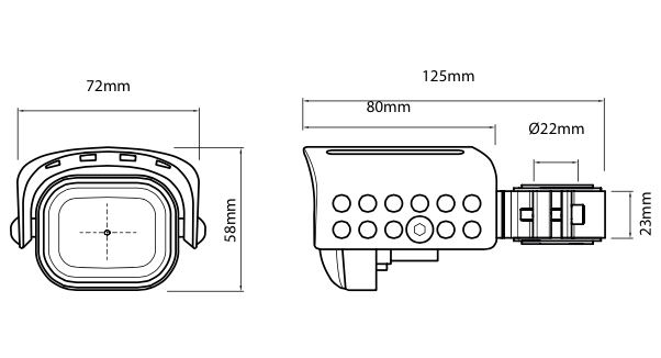LED-hulpkoplampen (set) incl. universele bevestigingsset voor BMW F 850 GS (Bj.18-) Origineel Hepco
