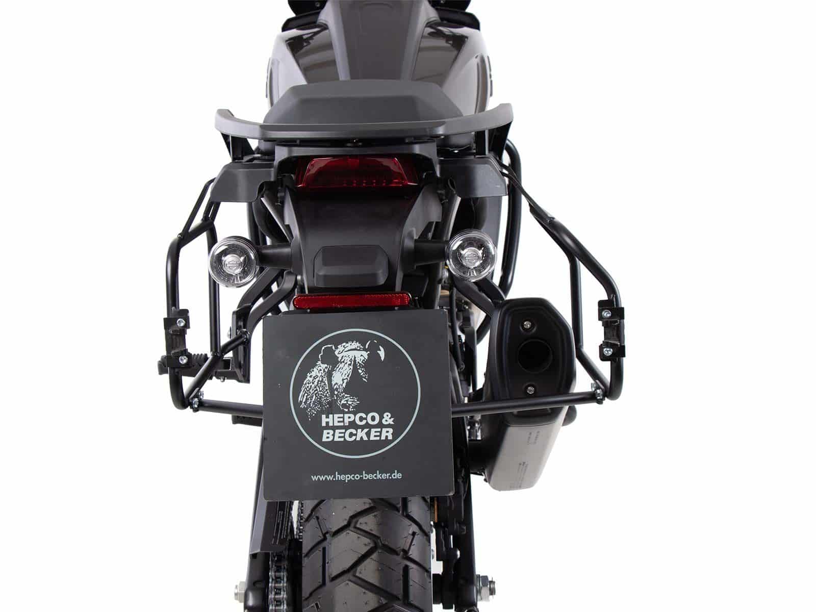 Kofferdragerset Cutout incl. kofferset Xplorer Cutout zilver voor Harley Davidson Pan America (21-)