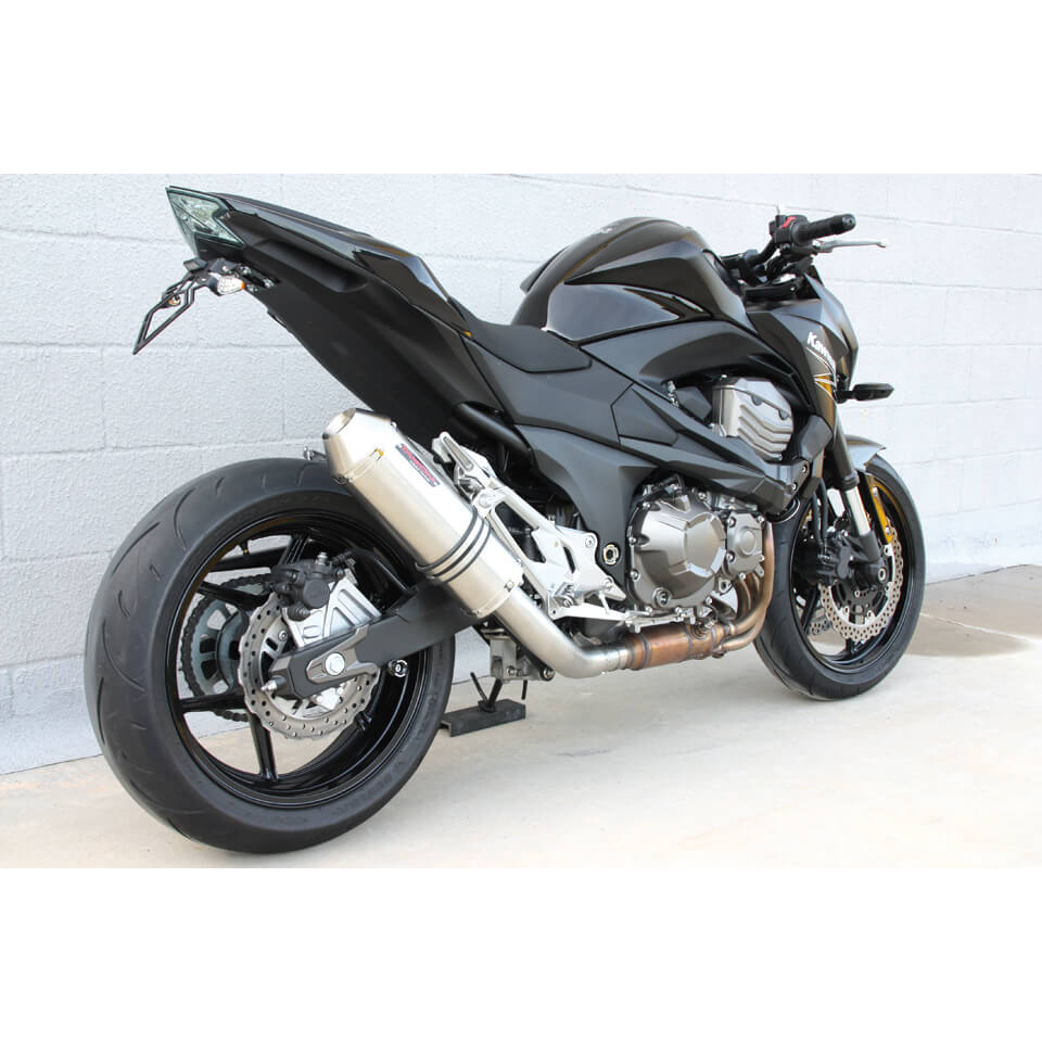 Takkoni achterdemper Kawasaki Z 800 e, roestvrij staal, E-goedgekeurd