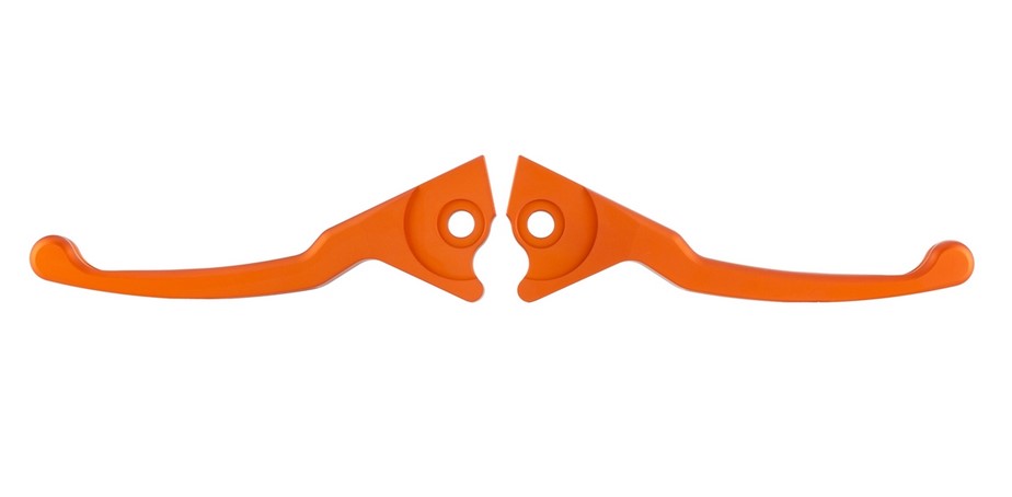 Sport remhendelset Shorty voor Vespa, rechts en links, mat oranje